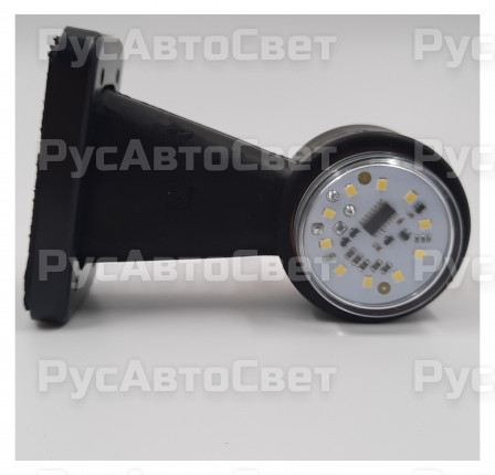 Фонарь габаритов ОГ-33 БЕГУЩИЙ LED новый образец светодиодный н.плоский Рассеиватель красно-белый