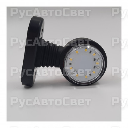 Фонарь габаритов ОГ-32 СОЛНЫШКО 9 LED новый образец светодиодный н.плоский Рассеиватель красно-белый