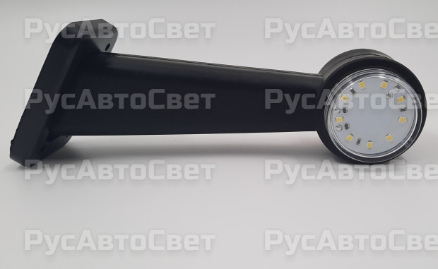 Фонарь габаритов ОГ-35 СОЛНЫШКО 9 LED новый образец светодиодный н.плоский Рассеиватель красно-белый