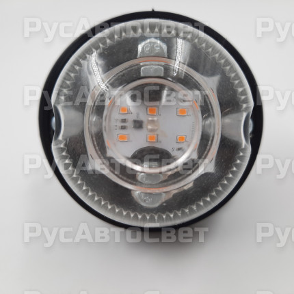 Повторитель боковой УП-101-6LED-1 12В ПРОЗРАЧНЫЙ ГАЗ,ЗИЛ,УАЗ с пыльником