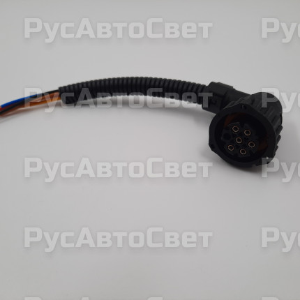 Провод с разъемом АМР для фонарей 6контактный 90 градусов 20см ответная часть 680084 