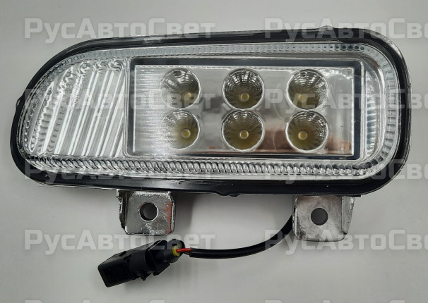 Фара противотуманная 3543.3743-01-6LED левая СВЕТОДИОДНАЯ, КАМАЗ-5490, MERCEDES AXOR 2004