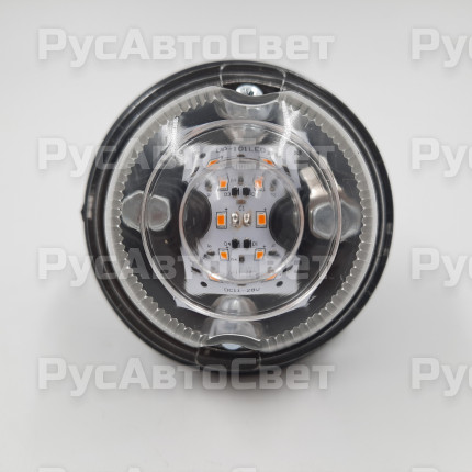 Повторитель боковой УП-102-6LED 24В ПРОЗРАЧНЫЙ ГАЗ,ЗИЛ,УАЗ с пыльником