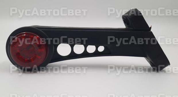 Фонарь габаритов ОГ-001 БЕГУЩИЙ ОГОНЬ 10LED БЕЗ боковой габаритный левый 2цв. 12-24В аналог WAS-578W.ТрАС-001