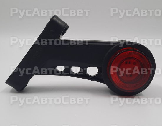 Фонарь габаритов ОГ-003 нового образца LED БЕЗ боковой габаритный правый 2цв. 12-24В аналог WAS-578W.ТрАС-003 плоский Рассеиватель 