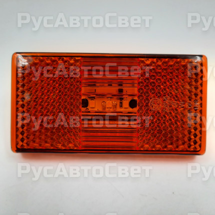 Фонарь габаритов 50.3731-08 LED АЭК-НТ 12/24В, желтый прямоугольный, светодиодный, под АМР 282080