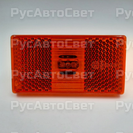 Фонарь габаритов 50.3731-01 LED АЭК-НТ 12/24В, желтый прямоугольный, светодиодный, под АМР 282189