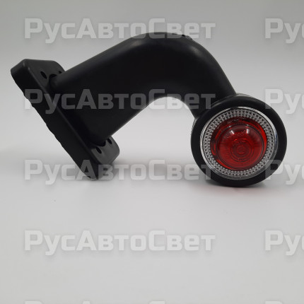 Фонарь габаритов ГФ-3.6-20/21 LED2 красно-белый глазок прозрачное кольцо 