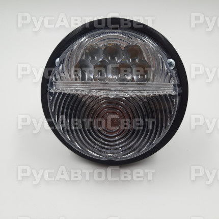 Подфарник передний ПФ-130 LED АС БЕЛЫЙ 22 Т 24В, светодиодный пластмассовый с уплотнителем Камаз, Газ, Урал